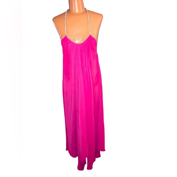 Ramy Brook Pink Chemise Flowy Silhouette V-Neck - Picture 1 of 8